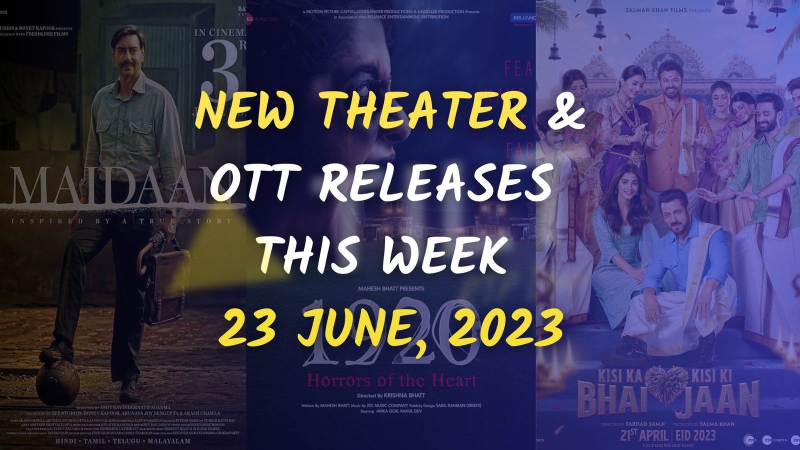 New theater & OTT releases this week 23 June, 2023 - Triangle Tilt