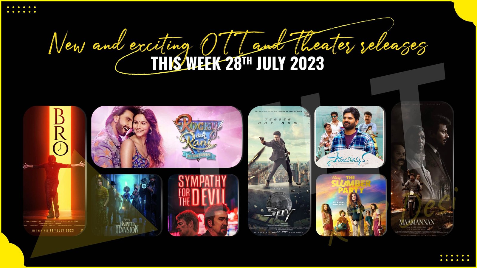New Theatre and OTT releases this week 28th July 2023 -Triangle tilt
