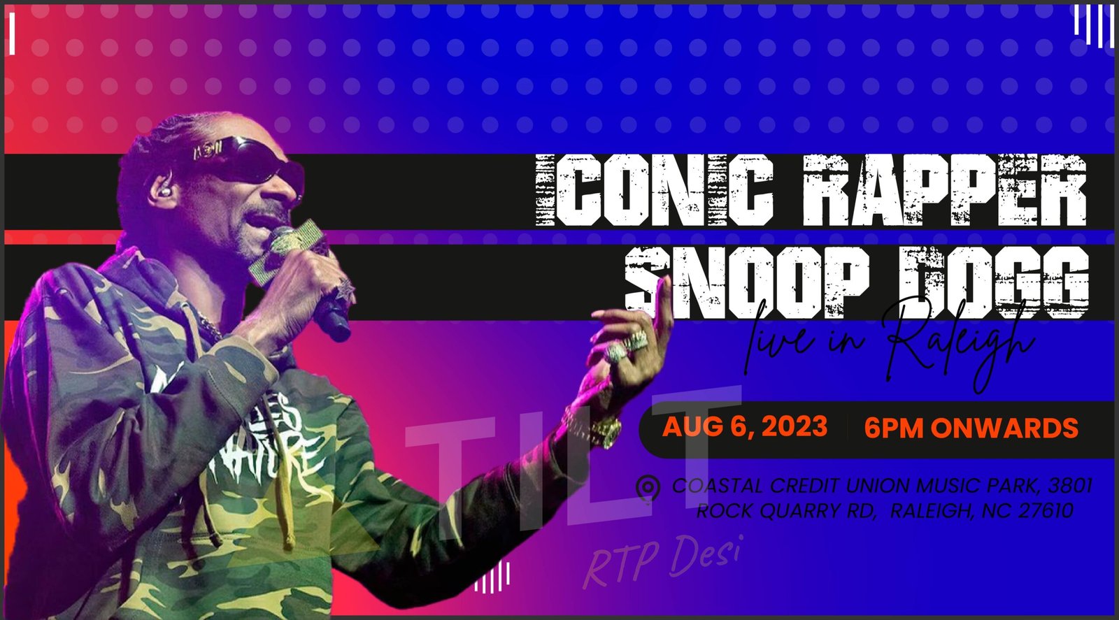 Iconic Rapper Snoop Dogg live in Raleigh - Triangle Tilt