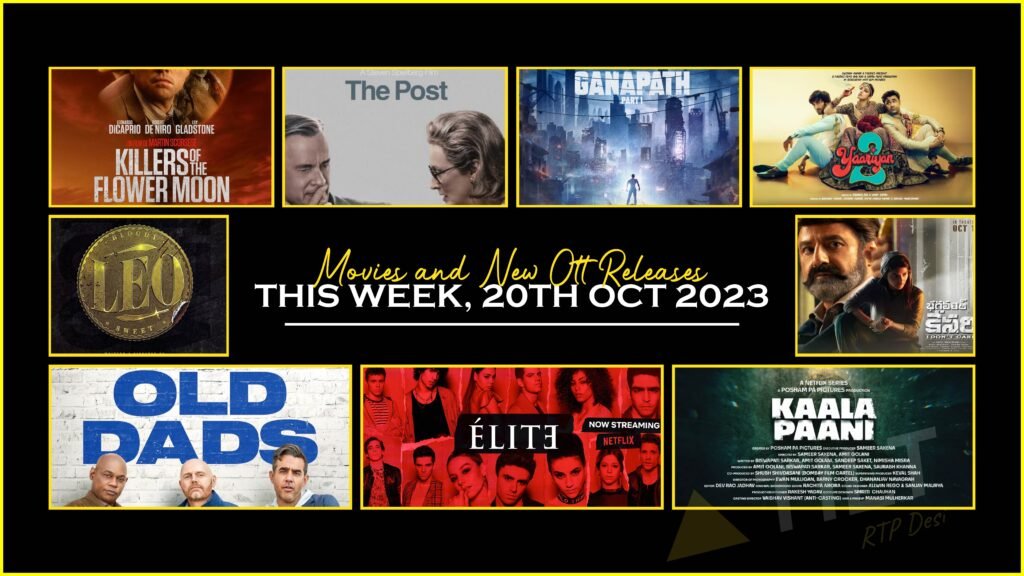 Movies and New OTT Releases this Week, 20th Oct 2023 - Triangletilt