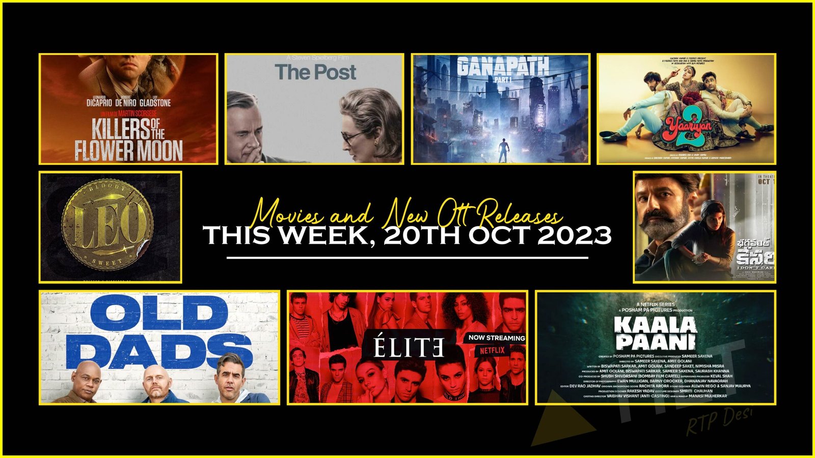 Movies and New OTT Releases this Week, 20th Oct 2023 - Triangle Tilt