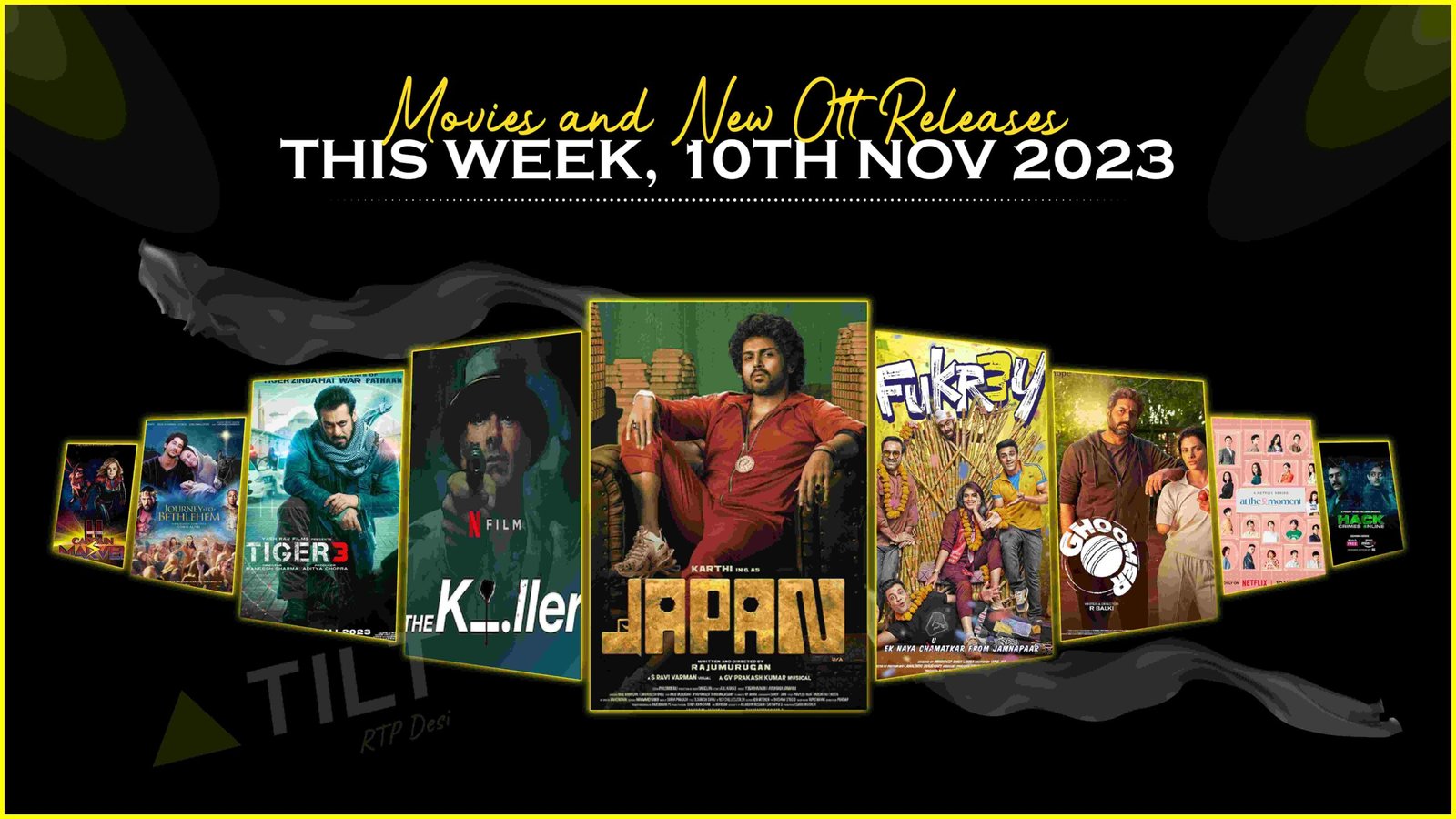 Movies and New OTT Releases this Week, 10th Nov 2023