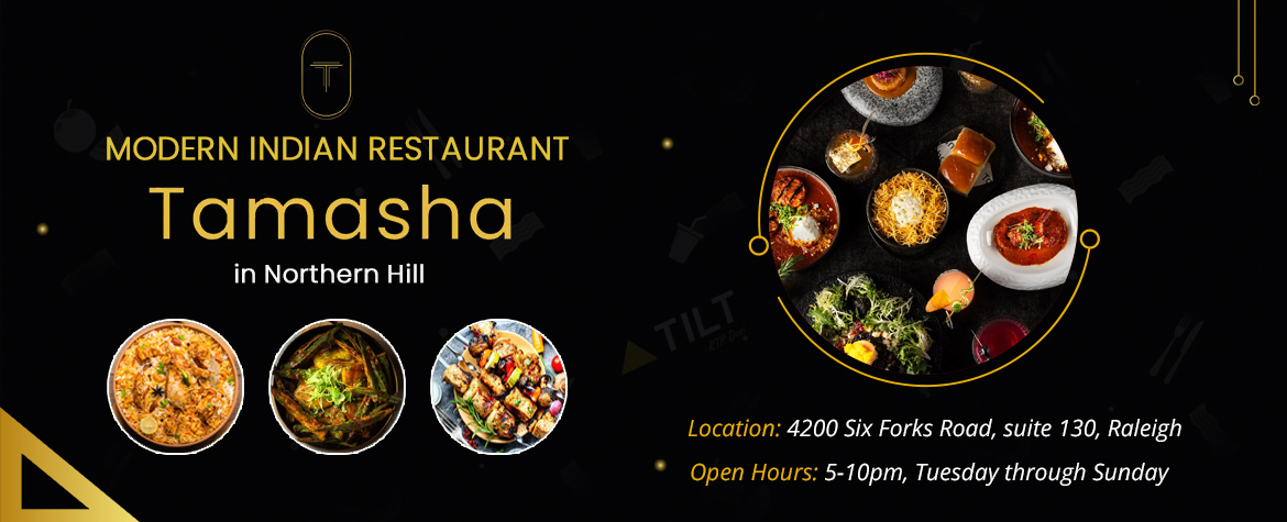 Modern Indian Restaurant ‘Tamasha’ in Northern Hill - Triangle Tilt