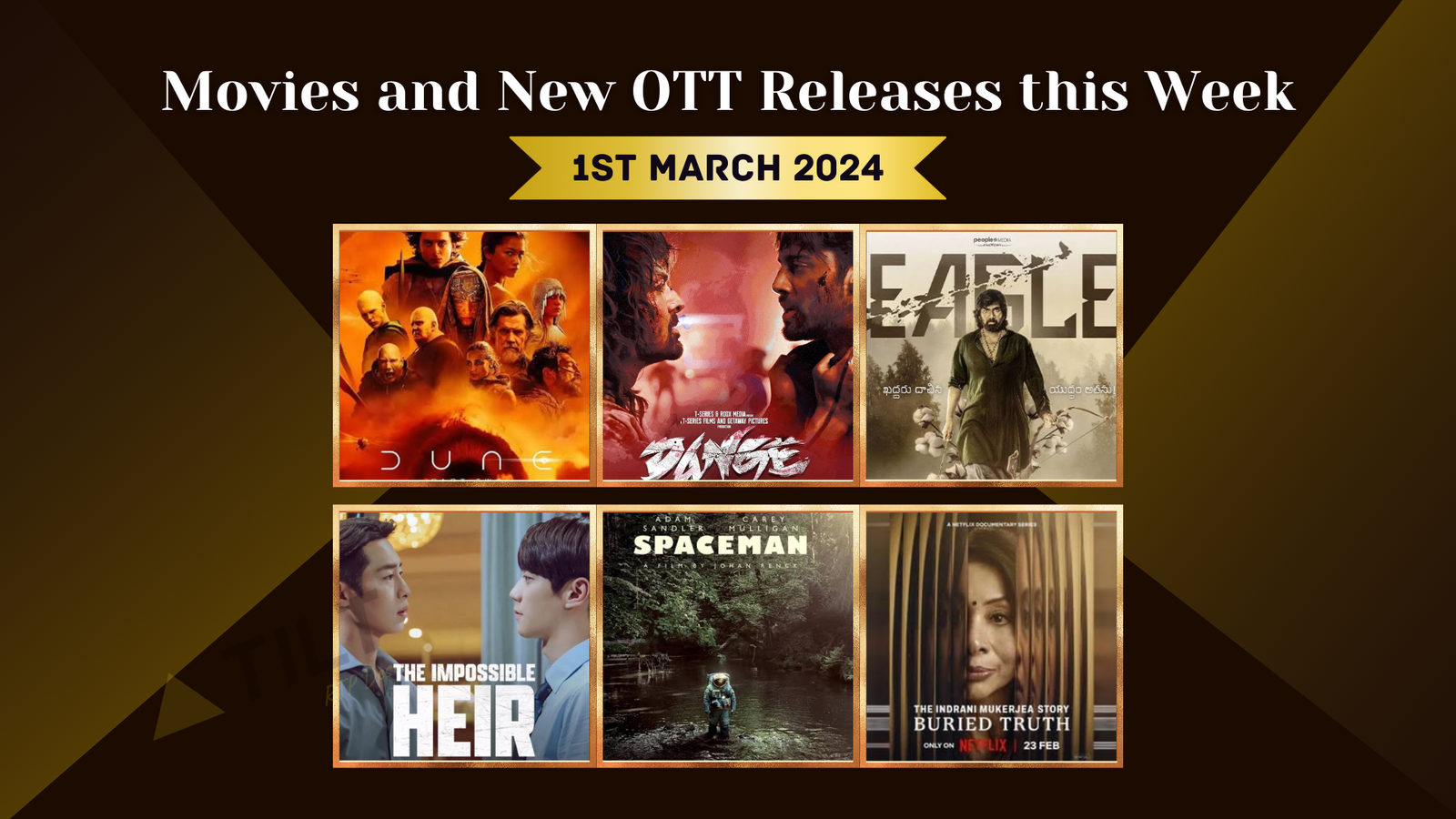 Movies and New OTT Releases this Week, 13th Oct 2023 Triangle Tilt
